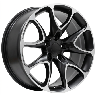 Alu kola Racing Line B1790, 20x9 5x127 ET40, černá matná + leštění