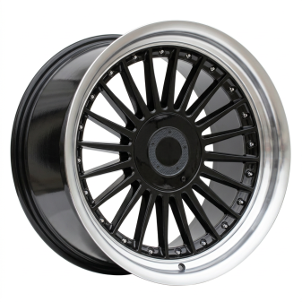 Alu kola Racing Line B1803, 18x8.5 5x120 ET20, černá + leštěný límec