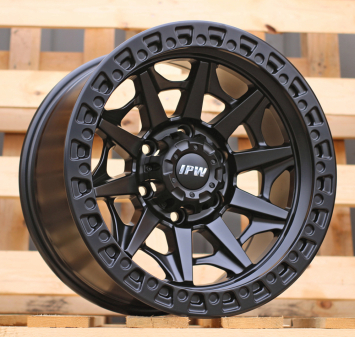 Alu kola Racing Line B1950, 17x9 6x139.7 ET, saténová černá (zátěžová)
