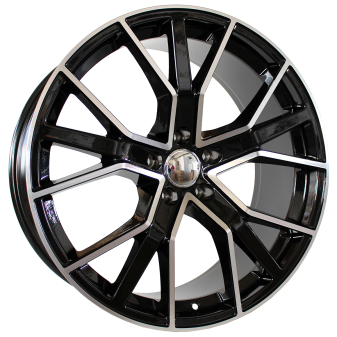 Alu kola Racing Line B5131, 22x10 5x112 ET26, černá + leštění