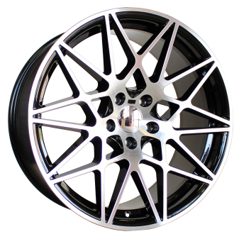Alu kola Racing Line B5167, 19x9.5 5x120 ET40, černá + leštění