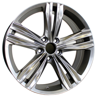 Alu kola Racing Line B5293, 18x8 5x112 ET41, titanová metalíza (zátěžová)