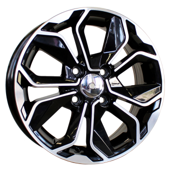 Alu kola Racing Line B5296, 17x7 4x100 ET44, černá + leštění