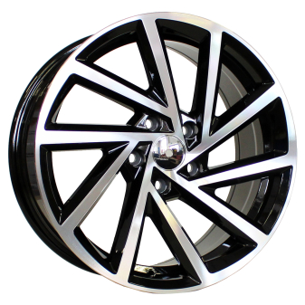 Alu kola Racing Line B5329, 19x8 5x112 ET43, černá + leštění
