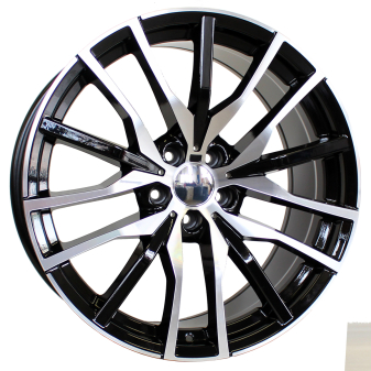 Alu kola Racing Line B5464, 20x10.5 5x112 ET40, černá + leštění celoroční použití