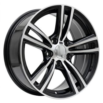 Alu kola Racing Line B5739, 17x8 5x120 ET34, černá + leštění