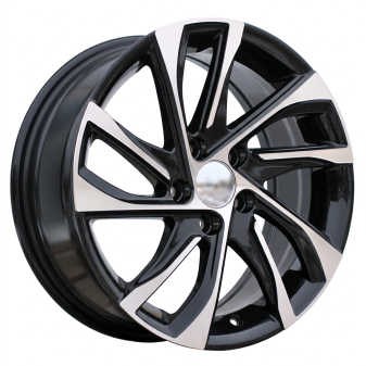 Alu kola Racing Line B5760, 15x6.5 5x100 ET40, černá + leštění