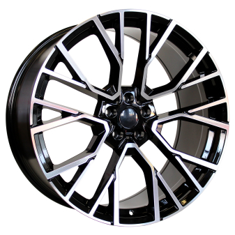 Alu kola Racing Line B5769, 20x10.5 5x112 ET40, černá + leštění