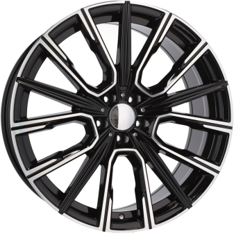 Alu kola Racing Line B5836, 21x10 5x112 ET41, černá + leštění