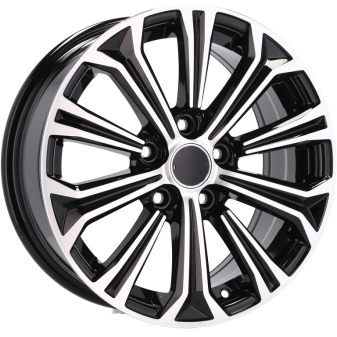 Alu kola Racing Line B5845, 15x6 5x100 ET35, černá + leštění