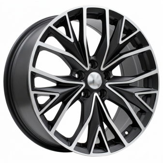 Alu kola Racing Line B5922, 19x8 5x112 ET49, černá matná + leštění
