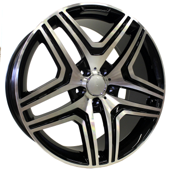 Alu kola Racing Line BK206, 21x10 5x112 ET46, černá + leštění