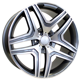 Alu kola Racing Line BK206, 20x9 5x112 ET48, šedivá + leštění (zátěžová)