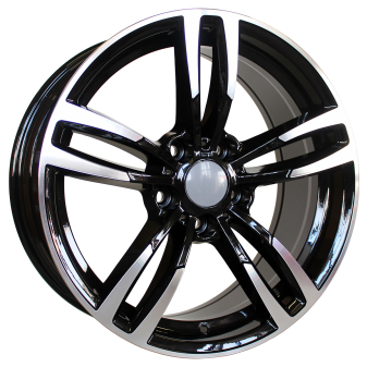 Alu kola Racing Line BK855, 19x8.5 5x120 ET35, černá + leštění