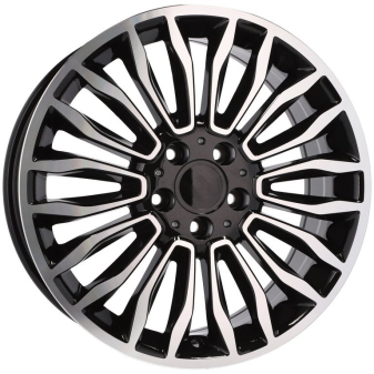 Alu kola Racing Line B1490, 18x7.5 5x112 ET52, černá + leštění