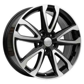 Alu kola Racing Line BY994, 18x7.5 5x114.3 ET49.5, černá + leštění