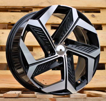 Alu kola Racing Line D1926, 18x7.5 5x114.3 ET51, černá + leštění