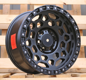 Alu kola Racing Line D1951, 17x9 6x139.7 ET, saténová černá (zátěžová)