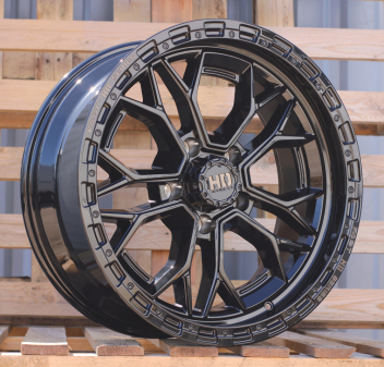 Alu kola Racing Line D1971, 17x9 5x127 ET, černá lesklá (zátěžová)