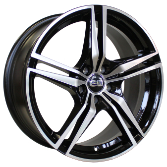 Alu kola ELITE EW11, 18x8 5x108 ET48, černá + leštění celoroční použití