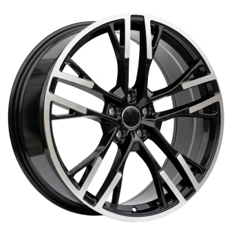 Alu kola Racing Line F726, 20x8.5 5x112 ET34, černá + leštění (zátěžová)