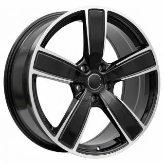 Alu kola Racing Line FB0472J, 21x11 5x130 ET58, černá + leštění (zátěžová)
