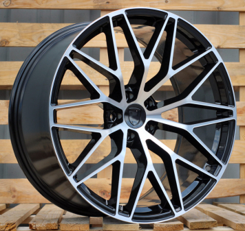 Alu kola Racing Line FB1705, 21x9.5 5x130 ET46, černá + leštění (zátěžová)