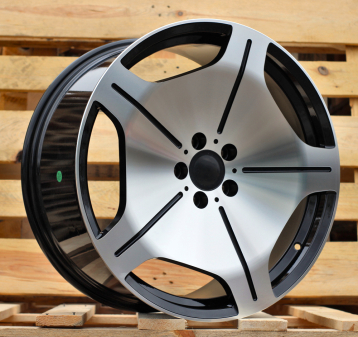 Alu kola Racing Line FBX035, 19x8.5 5x112 ET36, černá + leštění (zátěžová)