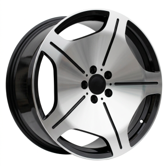 Alu kola Racing Line FBX035, 20x9.5 5x112 ET43.5, černá + leštění (zátěžová)