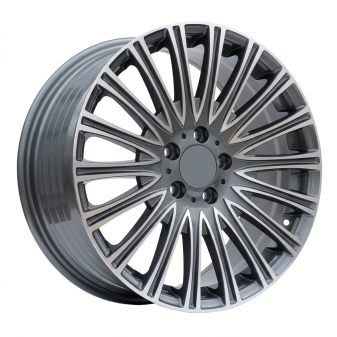 Alu kola Racing Line FBX210, 18x8 5x112 ET43, šedivá + leštění