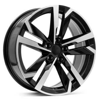 Alu kola Racing Line FBX254, 18x7.5 5x100 ET39, černá + leštění
