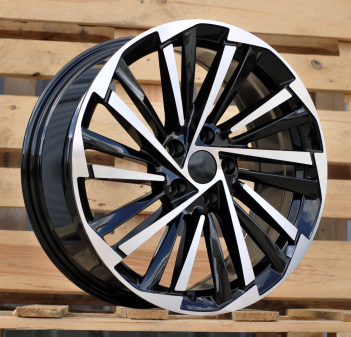 Alu kola Racing Line FBX261, 17x7 5x112 ET40, černá + leštění