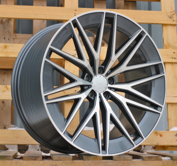 Alu kola Racing Line FBX387, 21x11 5x112 ET47, šedivá + leštění (zátěžová)