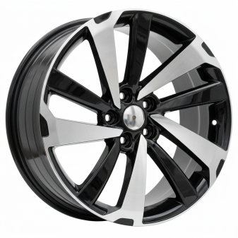 Alu kola Racing Line FE172, 19x8 5x114.3 ET35, černá + leštění