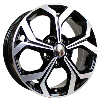 Alu kola Racing Line FE175, 17x7 5x114.3 ET53, černá + leštění