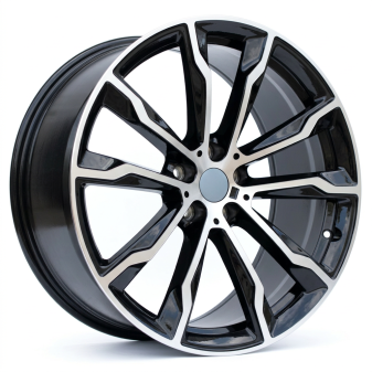 Alu kola Racing Line H3263F, 20x9.5 5x112 ET43, černá + leštění