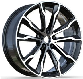 Alu kola Racing Line H3263F, 20x8 5x112 ET27, černá + leštění