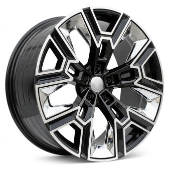 Alu kola Racing Line HF5220, 20x10 5x112 ET46, černá + leštění (zátěžová)