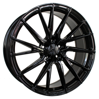 Alu kola Haxer HX06F, 21x9 5x112 ET28, černá lesklá (zátěžová)