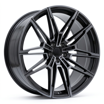 Alu kola Racing Line I0294, 21x9.5 5x112 ET37, černá + tmavé leštění (zátěžová)
