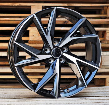 Alu kola Racing Line I5491, 20x9 5x112 ET30, černá + leštění