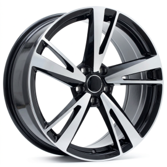 Alu kola Racing Line I5553, 19x8.5 5x112 ET40, černá + leštění