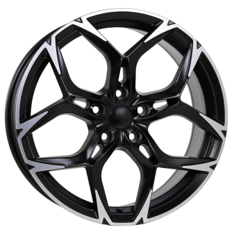 Alu kola Racing Line I5572, 20x8.5 5x112 ET40, černá matná + leštění