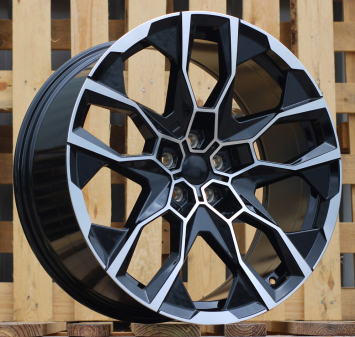 Alu kola Racing Line I5592, 22x10.5 5x112 ET43, černá + leštění (zátěžová)