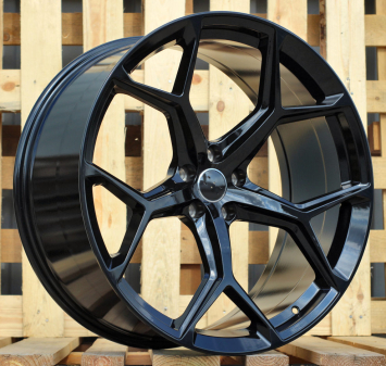 Alu kola Racing Line I5598, 22x9.5 5x112 ET31, černá lesklá (zátěžová)