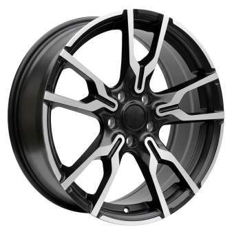 Alu kola Racing Line I5662, 18x7.5 5x112 ET45, černá matná + leštění