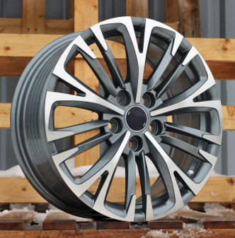 Alu kola Racing Line IN3515F, 17x7 5x114.3 ET50, šedivá + leštění