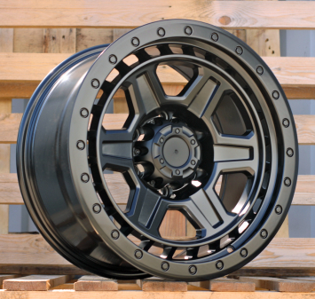 Alu kola Racing Line JT185, 17x9 6x139.7 ET, černá matná (zátěžová)