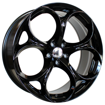 Alu kola Racing Line L1664, 17x7.5 5x110 ET33, černá lesklá