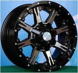 Alu kola Racing Line LU406, 20x9 12x135 ET-12, černá lesklá (zátěžová)